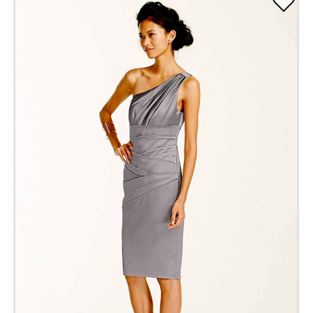 David’s Bridal One-Shoulder party dress
